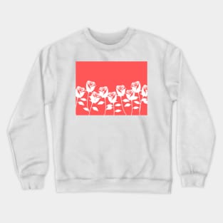 White roses Crewneck Sweatshirt